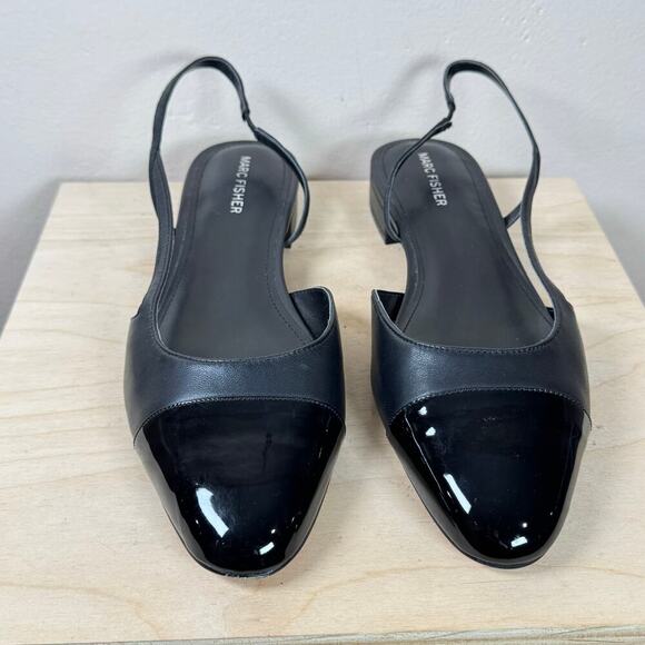 Marc Fisher Women’s Shoes DELA CLOSED TOE SLINGBACK DRESS FLAT 10 Quiet Luxury - Picture 6 of 8